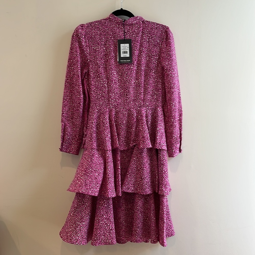 Who What Wear Pink Leopard Dress - Picture 7 of 8